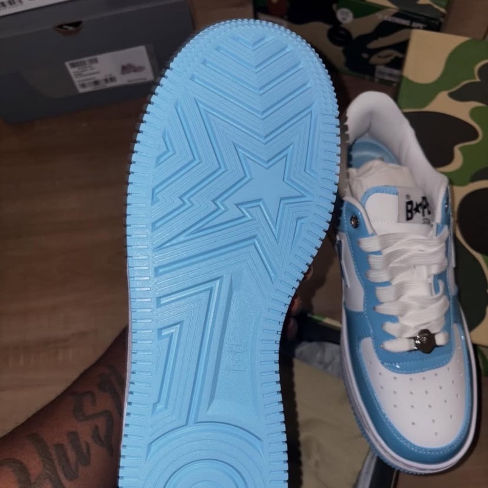 Nike Blue and White Sneakers